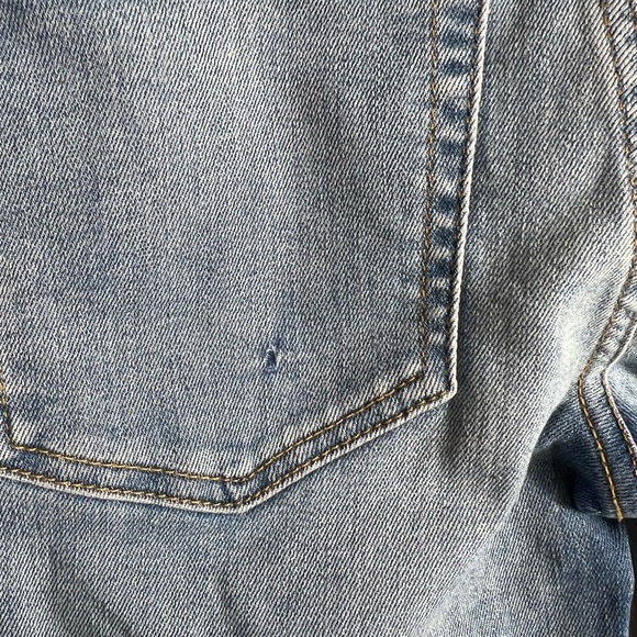 New with imperfections RE/DONE Mid Rise Stovepipe blue jeans 23 - Picture 8 of 8